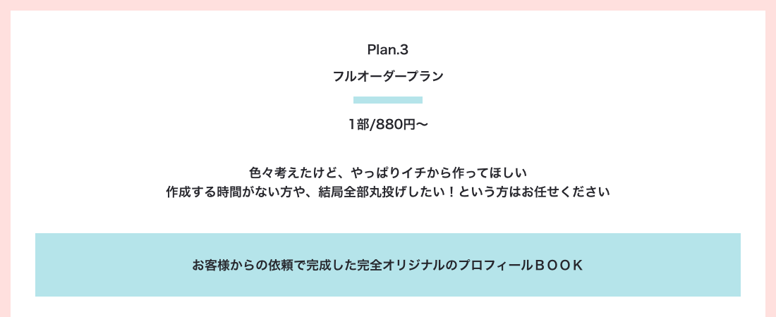 Plan.3 フルオーダープラン